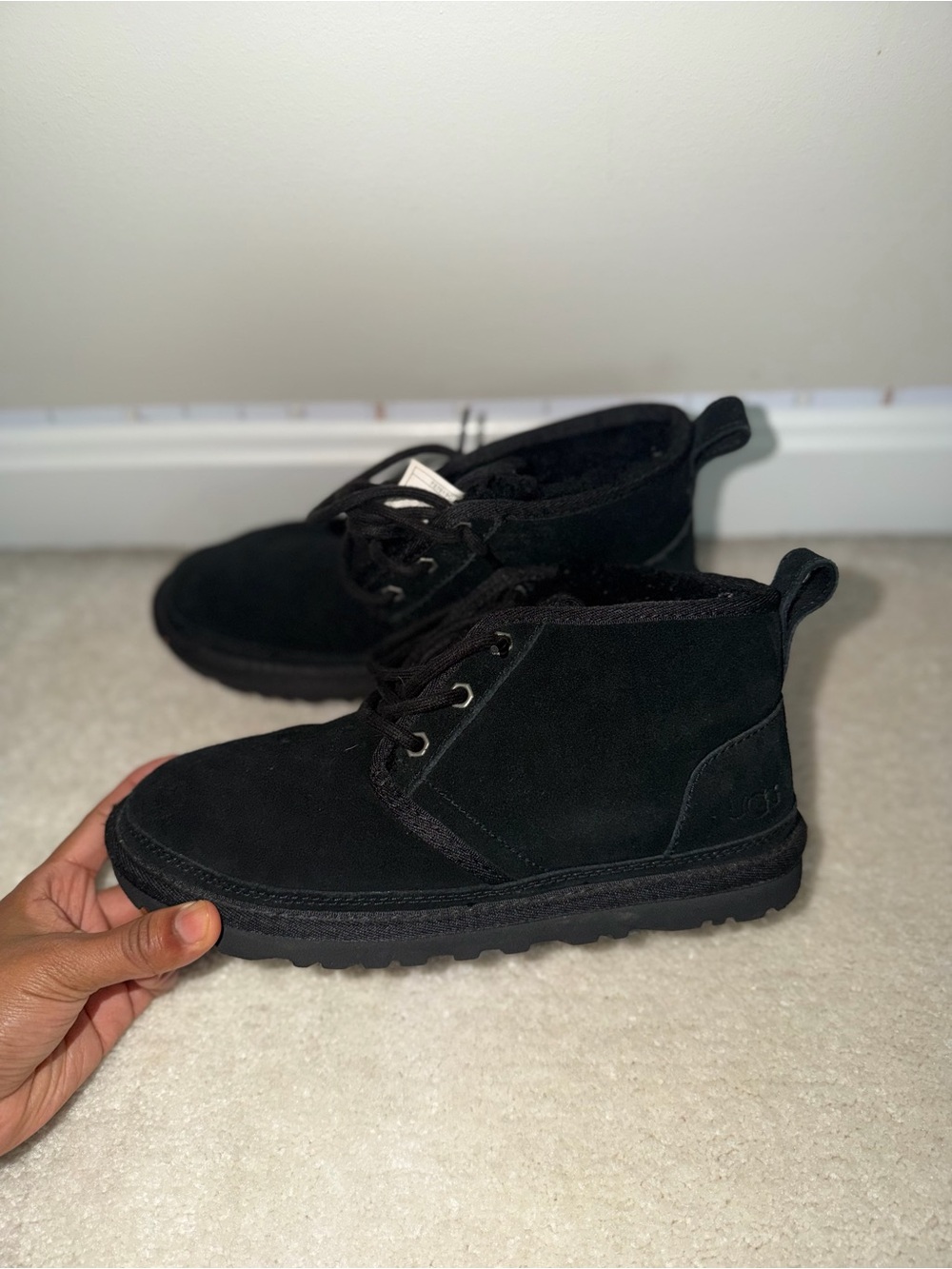 Kids Suede Lace-Up Boots